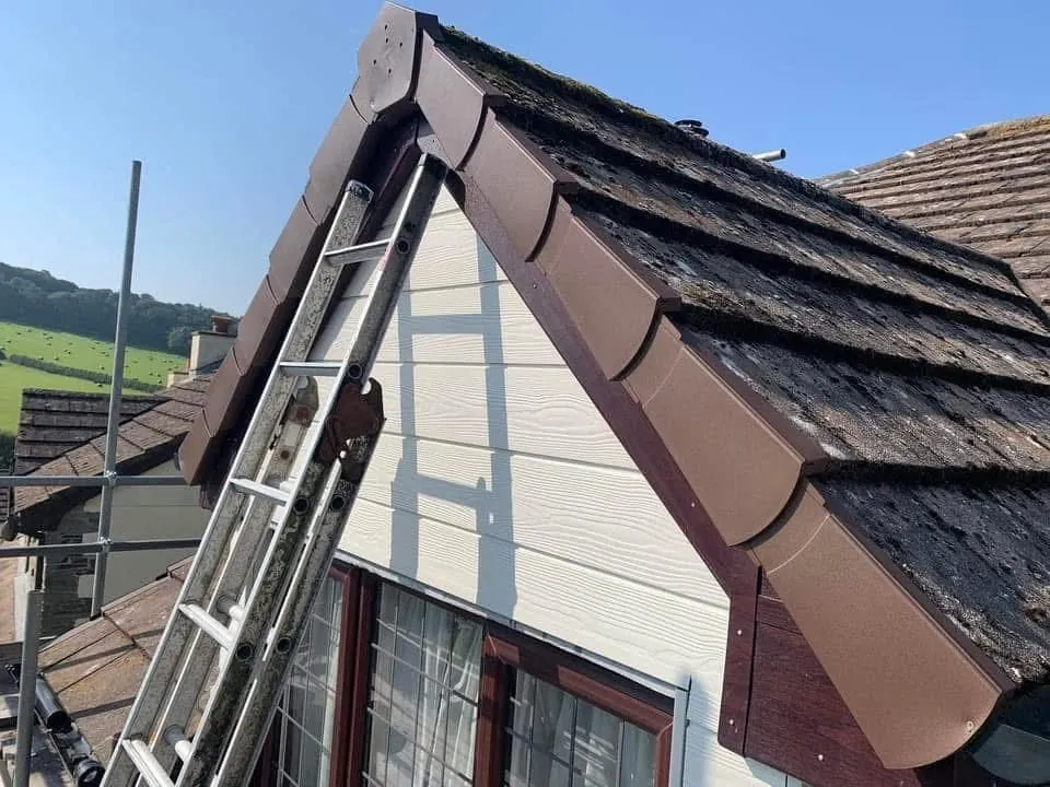 New fascias, bargeboards and guttering in Porthleven