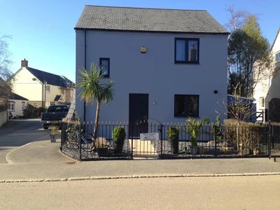 Finished exterior painting and roofline work in Porthleven